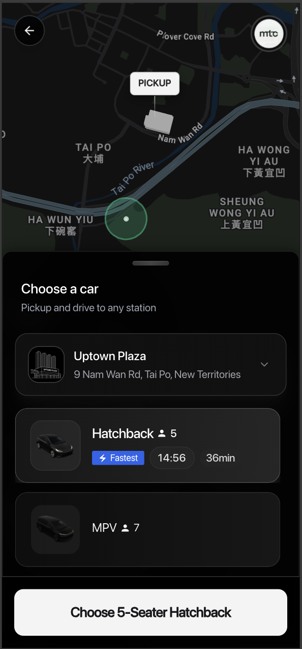 掃碼即走 - Aircity Transit App